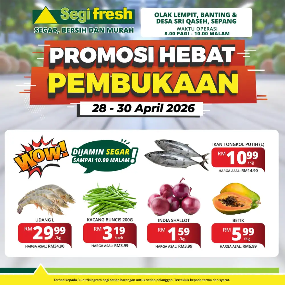 Segi Fresh Opening Deals - Banting & Sepang Sale! page 1