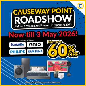 COURTS Causeway Point Roadshow - Up to 60% Off flyer cover