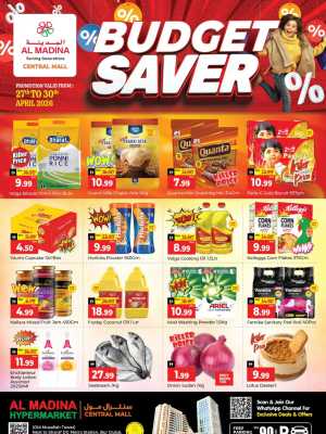 Al Madina Bur Dubai | Budget Saver Sale | April 2026 flyer cover