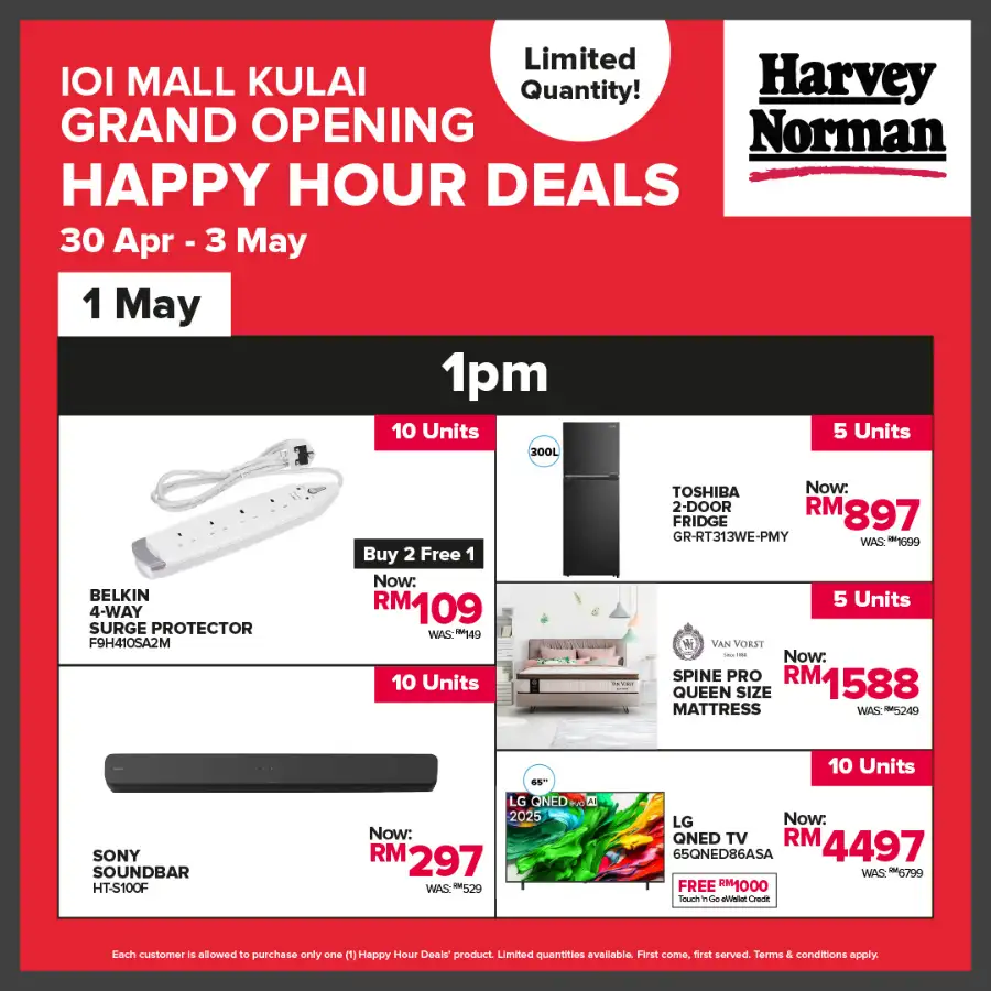 Harvey Norman | IOI Mall Kulai | Grand Opening Sale page 1