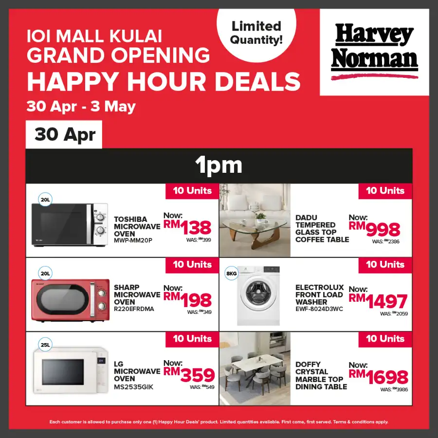 Harvey Norman | IOI Mall Kulai | Grand Opening Sale page 7