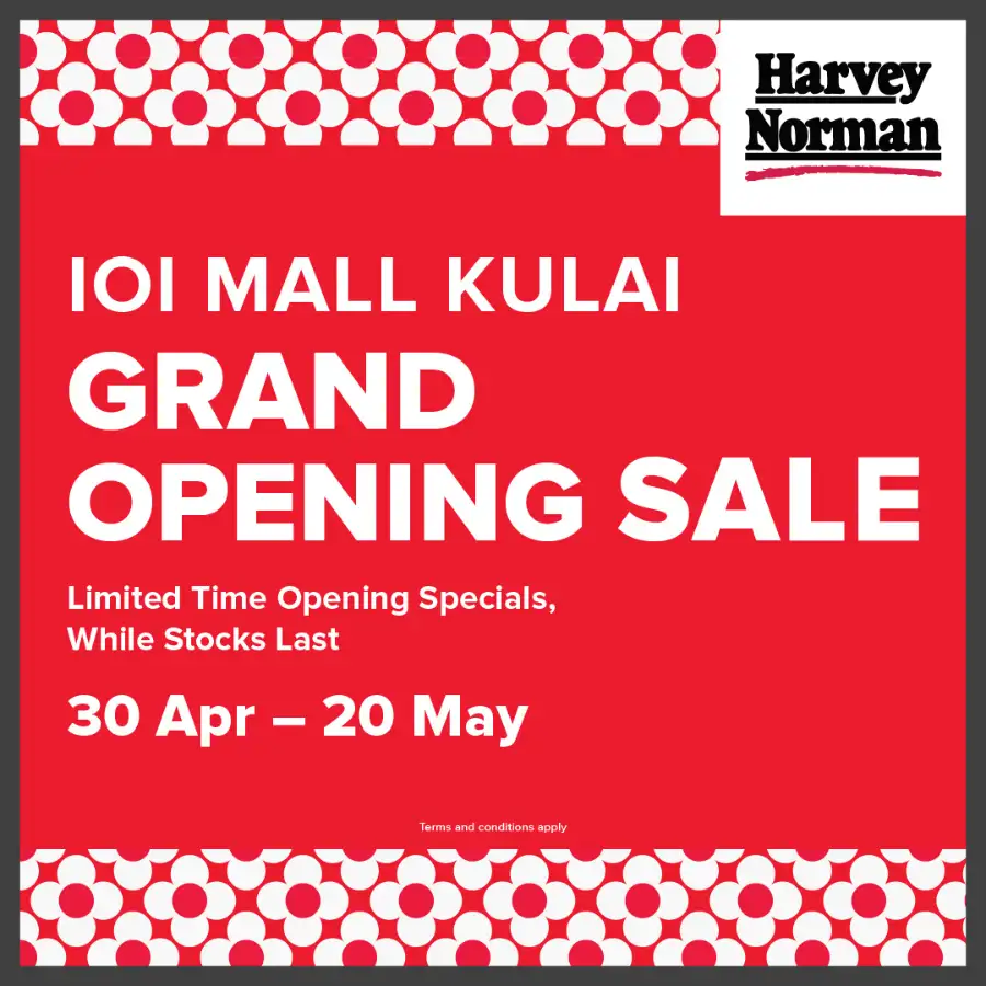 Harvey Norman | IOI Mall Kulai | Sale ends 20 May page 1