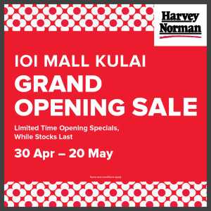 Harvey Norman | IOI Mall Kulai | Sale ends 20 May flyer cover
