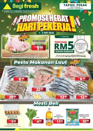Segi Fresh | Tapah | Labor Day Promo - RM1 Chicken flyer cover