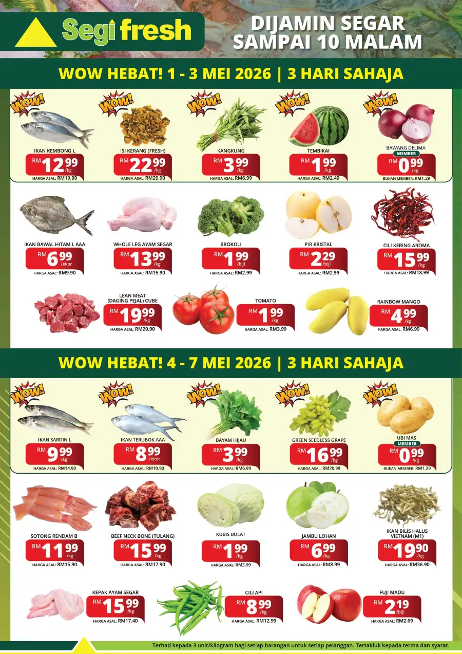 Segi Fresh | Tapah | Labor Day Promo - RM1 Chicken page 2