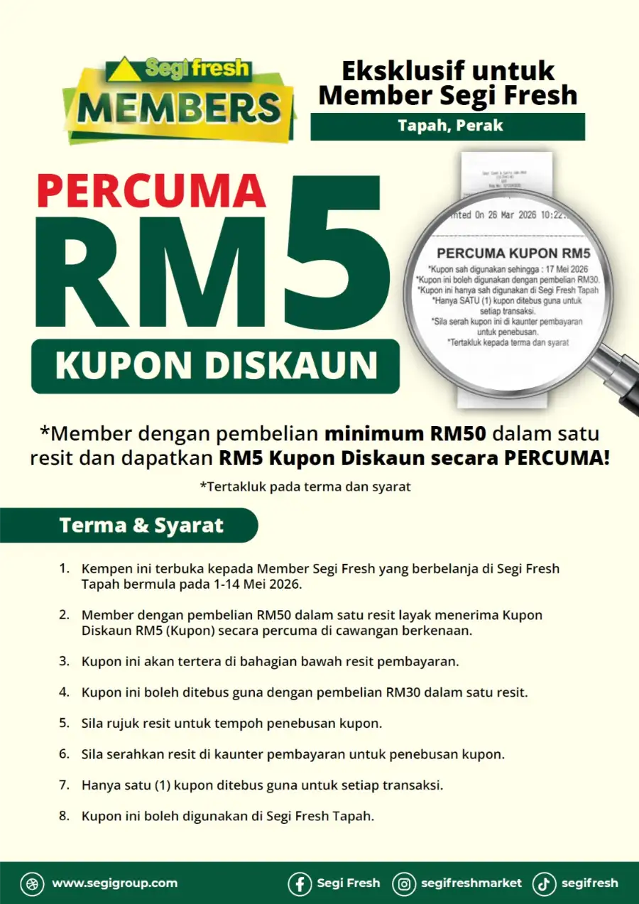 Segi Fresh | Tapah | Labor Day Promo - RM1 Chicken page 7