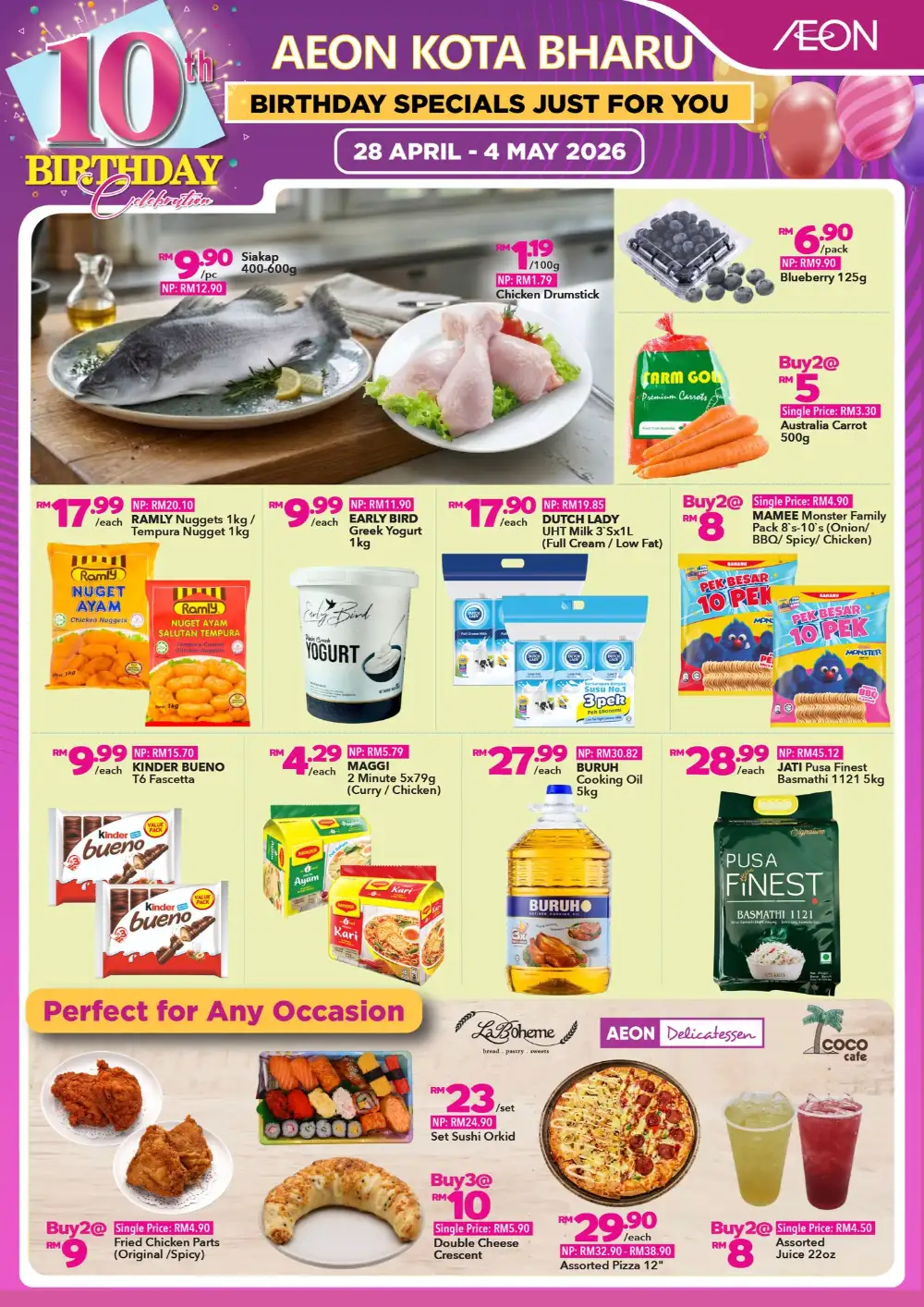 AEON Kota Bharu 10th Birthday Deals | May 4 page 1