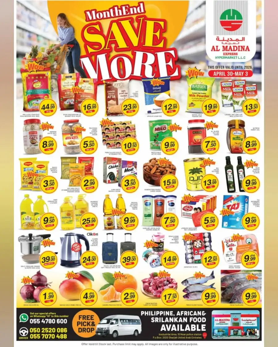 Al Madina Sharjah Month End Sale | April 30-May 3 page 1