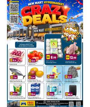 New Mart Sharjah Crazy Deals – Save Big! flyer cover