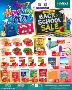 Live 7 Ottappalam | Back to School Sale | May 11 flyer cover