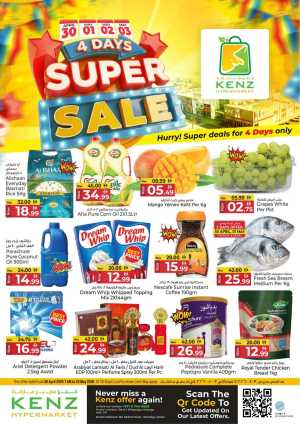 Kenz | Ajman | 4 Days Super Sale | Ends May 3 flyer cover