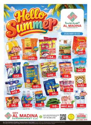Al Madina Bur Dubai Hello Summer | May 01-03 flyer cover