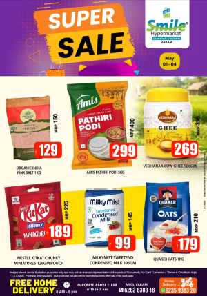 Smile Varam | Super Sale | Ends May 04 flyer cover