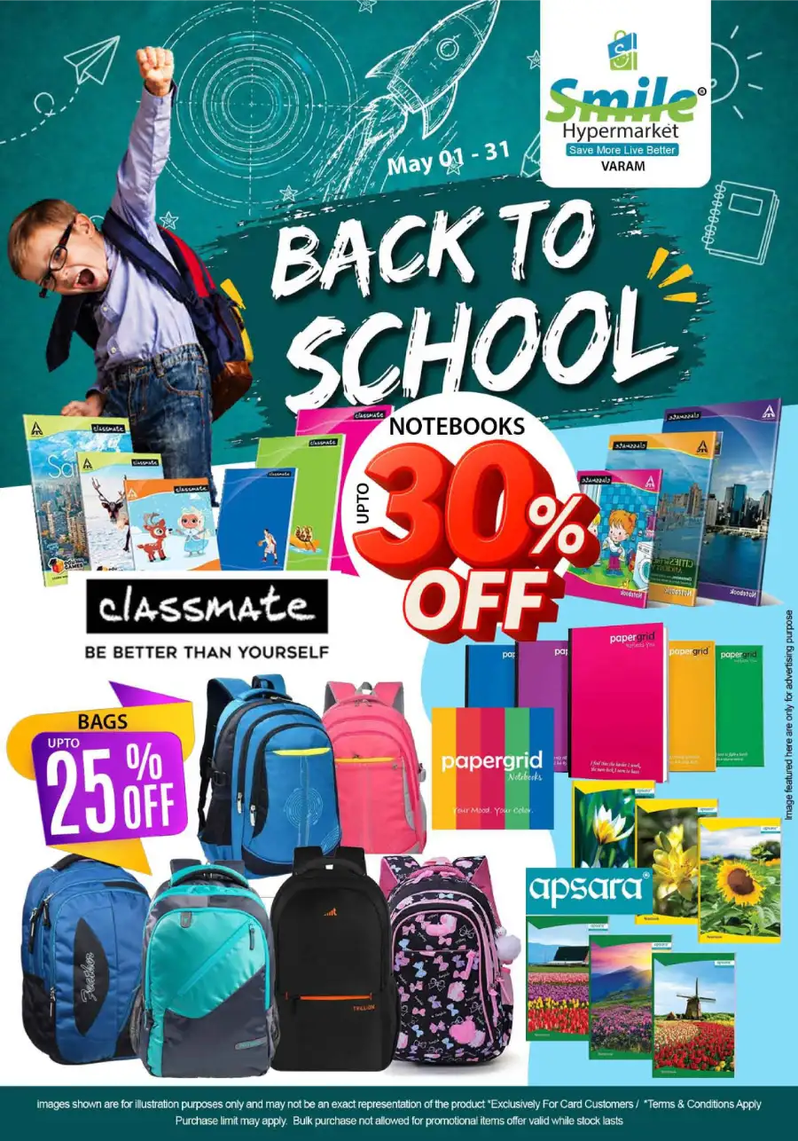 Smile Varam | 30% Off Back To School | May 31 page 1