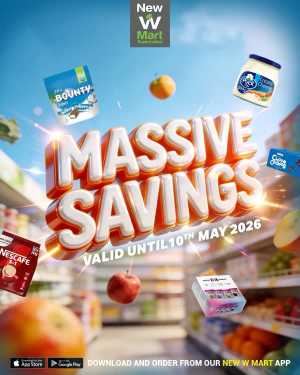 New W Mart UAE Massive Savings on Groceries flyer cover