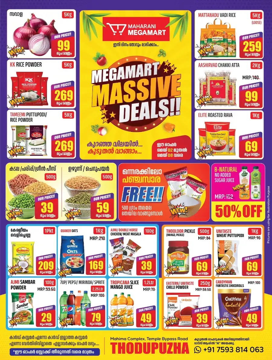 Maharani Megamart Thodupuzha Massive Deals page 1