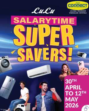 LuLu Connect Bengaluru | Super Savers | LIVE NOW flyer cover