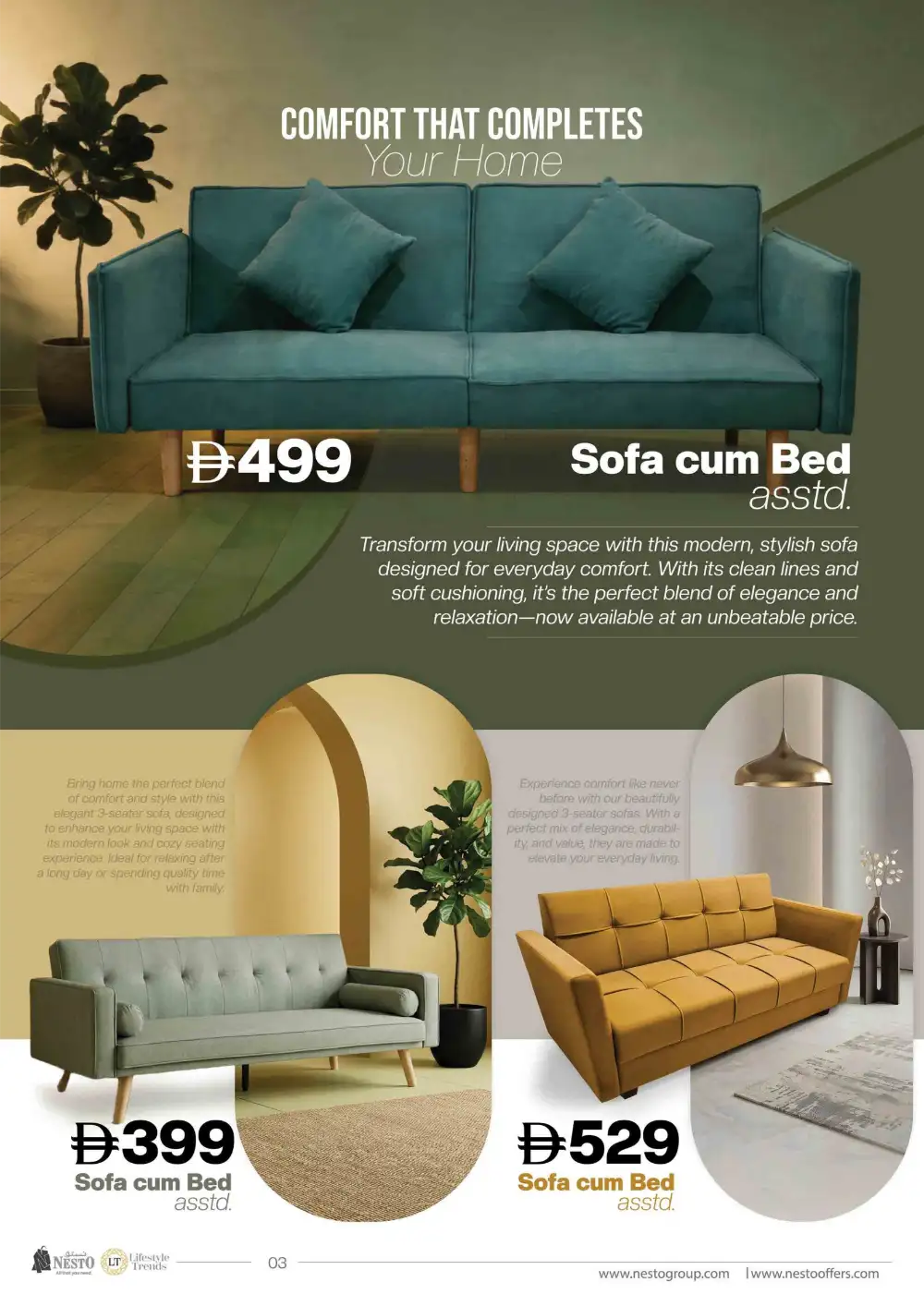 Nesto UAE | Furniture Fair 2026 | Storage Sofa 699 page 4