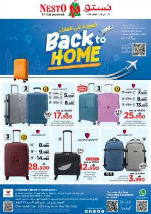 Nesto Oman Back to Home Deals | May 19 Finish flyer cover
