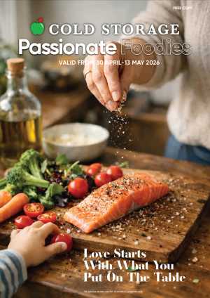 Cold Storage | Passionate Foodies 13 May flyer cover