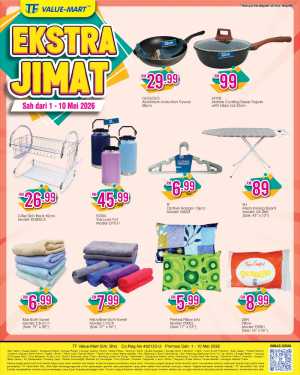 TF Value-Mart Kuala Kedah | Ekstra Jimat | 1-10 Mei flyer cover