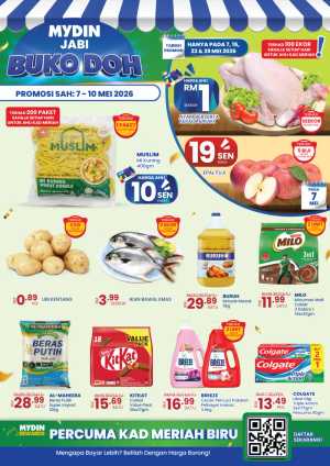 Mydin Jabi Buko Doh Offers | Deals from RM1 – 7–10 May 2026 flyer cover