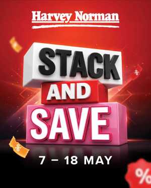 Harvey Norman Singapore Stack & Save | May 2026 Deals flyer cover