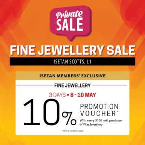 Isetan Scotts Fine Jewellery Sale | May 2026 Offers flyer cover