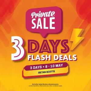 Isetan Scotts 3-Day Flash Deals | May 2026 Sale flyer cover