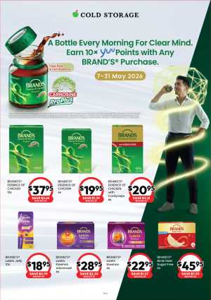 Cold Storage Singapore BRAND’S Sale | 10x yuu Points May 2026 Deals flyer cover