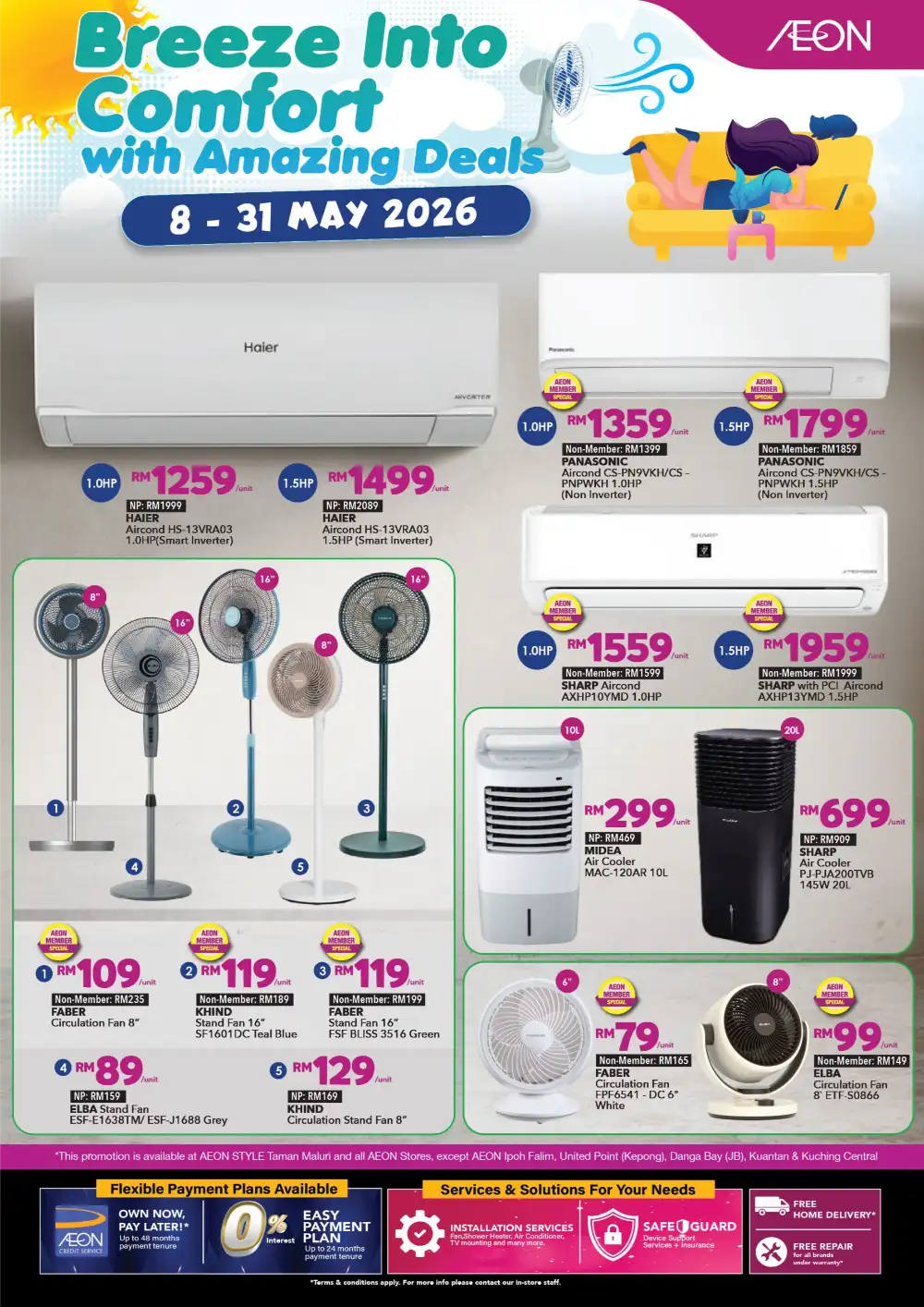AEON Taman Maluri Breeze Into Comfort | May Deals page 1