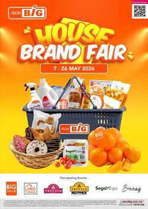 AEON BiG House Brand Fair | Deals Until 26 May 2026 flyer cover
