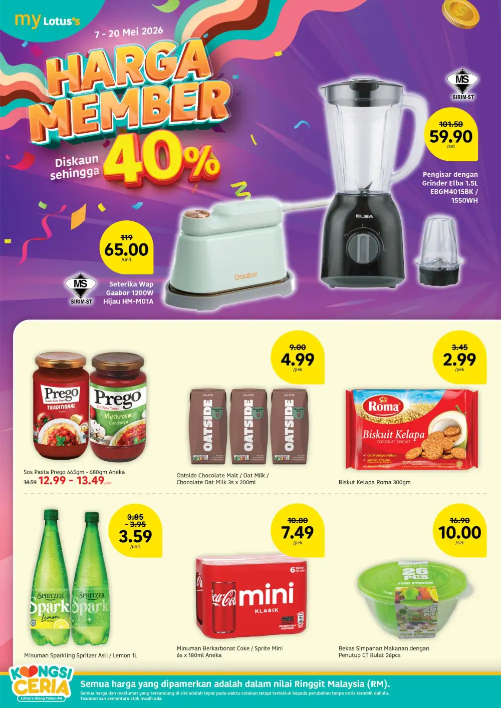 Lotus’s Malaysia Kongsi Ceria Sale | May 2026 Promotions page 16