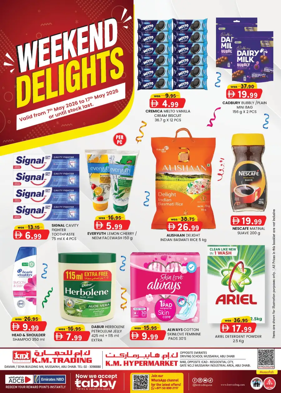 KM Trading Mussafah Weekend Delights | Save 50% page 1