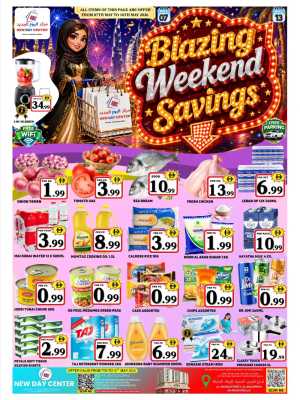 New Day Center Weekend Offer | Up to 50% Off May 2026 flyer cover
