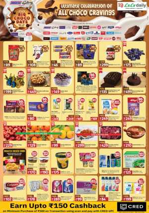 LuLu Daily Kottiyam | Big Choco Days 50% Off Sale flyer cover
