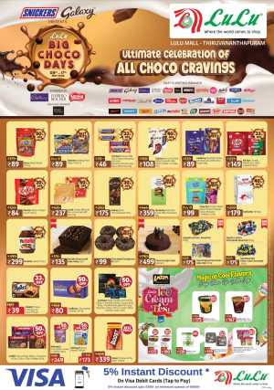 LuLu Thiruvananthapuram Offers | Big Choco Days – Up to 50% OFF flyer cover