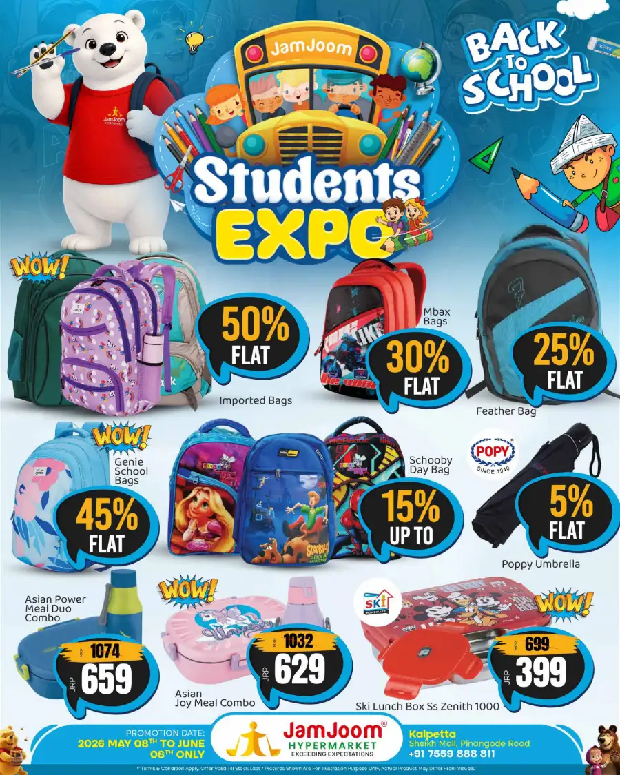 JamJoom Kalpetta Students Expo | Flat 50% Off page 1