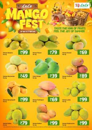 LuLu Kozhikode | Mango Fest Best Summer Deals flyer cover