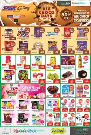 LuLu Xpress Triprayar | Big Choco Days 50% Off Sale flyer cover