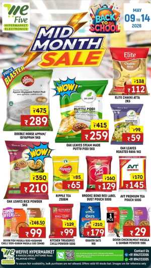 WeFive Palakkad Mid Month Sale 40% Off May 2026 flyer cover