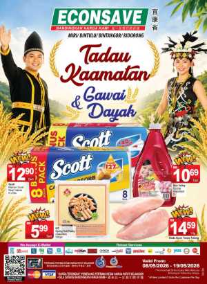 Econsave Tadau Kaamatan & Gawai Sale May 2026 flyer cover