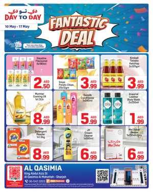 Day To Day Al Qasimia Fantastic Deal 50% May 2026 flyer cover