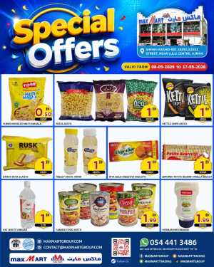 Max Mart Ajman Special Offers 1 AED Deals May 2026 flyer cover