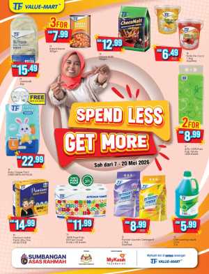TF Value-Mart Spend Less Get More Sale | May 2026 flyer cover