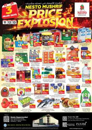 Nesto Mushrif Ajman | 3 Killer Days Price Explosion flyer cover