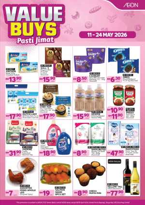 AEON Malaysia Value Buys Pasti Jimat Sale | May 2026 flyer cover