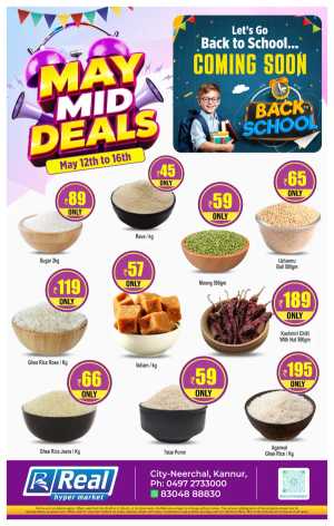 Real Kannur: May Mid Deals – Big Savings! flyer cover