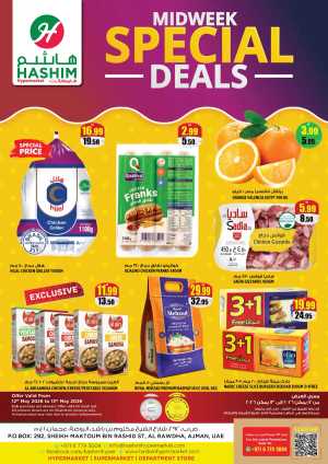 Hashim Ajman Midweek Special Deals! flyer cover