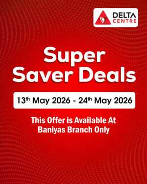 Delta Centre Baniyas Super Saver Deals Up to 50% | May 2026 flyer cover